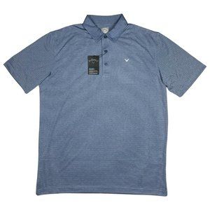 NWT Callaway Men's Size XXLarge Opti-Dri Golf Polo Shirt Gray Blue Heather